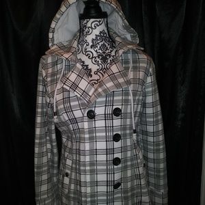 White and gray jacket\coat